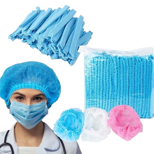 Nurse caps/theater caps/hair nets in Kenya.