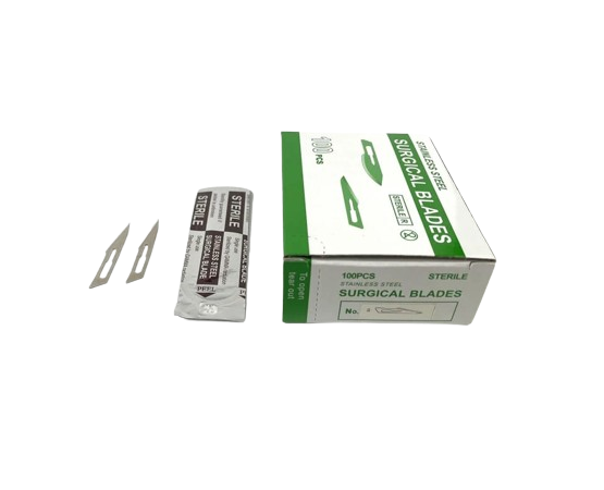 Scalpel blades in Kenya.