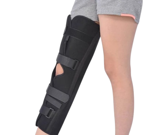 What is a knee immobilizer and what are its features?