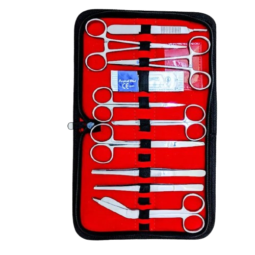 Medical students dissecting kit/set in Kenya.